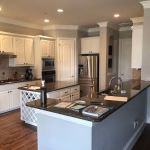 6. House - Before - Kitchen cabinet - Extended Quartz counter top.